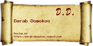 Darab Domokos névjegykártya